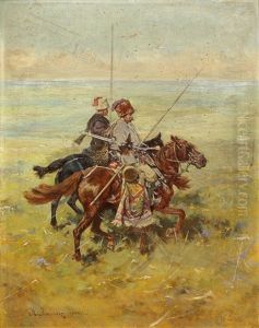 Riders On The Steppe by Mikolai Ivasiuk