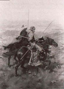 Kosaken Auf Der Steppe by Mikolai Ivasiuk