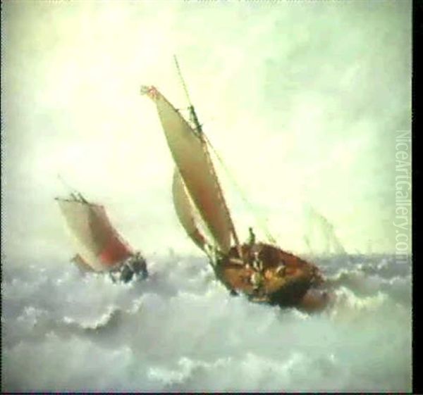 Segelboote Auf Sturmischer See - view 1