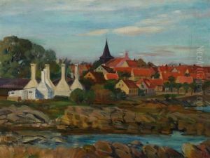 Landscape With View Over Svaneke by Kraesten Iversen