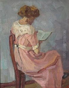 A Woman Reads A Book