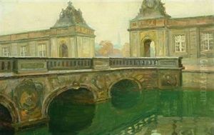 Scenery At The Marble Bridge, Copenhagen by Kraesten Iversen