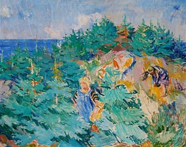 Figurer I En Plantage, Bornholm - view 1