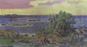Aften Ved Havet Svaneke by Kraesten Iversen