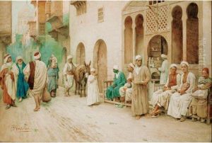 Rue Animee En Afrique Du Nord by Frederico Bartolini