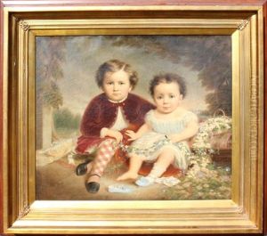 Portrait Of 2 Boys by Lewis Thomas Ives