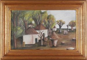 Village Scene by Maria Izquierdo