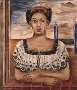 Retrato De Amparo, La Hija De La Artista by Maria Izquierdo