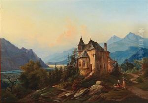 Rast Vor Einem Herrenhaus by Henry Jackel