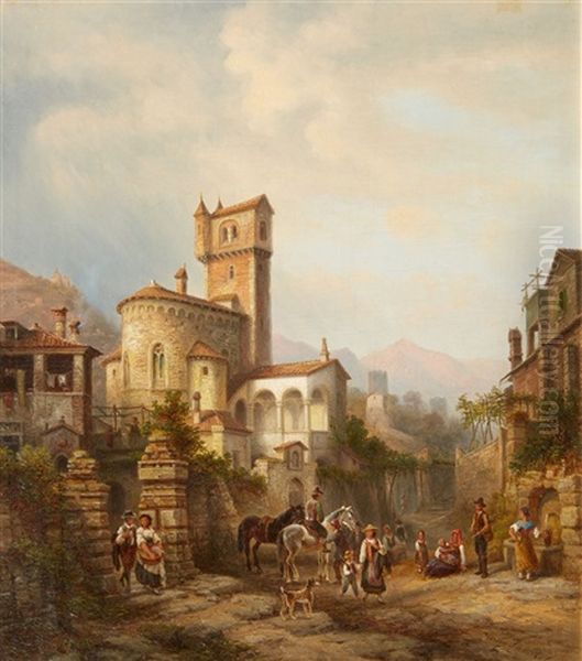 View Of A Small Town With A Romanic Church - view 1