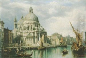 Blick Auf Sta. Maria Della Salute In Venedig