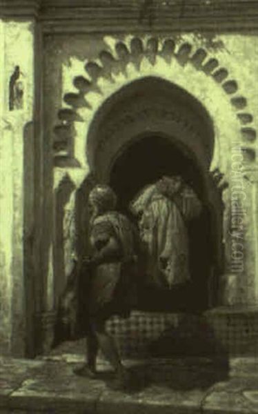 Entering The Mosque - view 1
