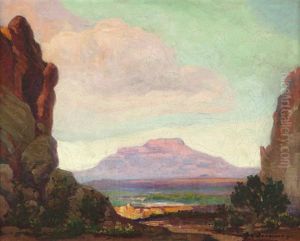 Desert Landscape by Oscar Theodore Jackman