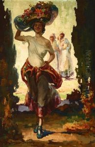 The Seville Flower Girl by Oscar Theodore Jackman