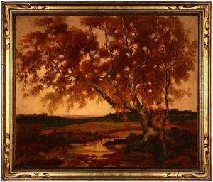 Landscape With Tree by Oscar Theodore Jackman