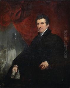 Portrait Of Antonio Canova, Three-quarter Length by John Jackson