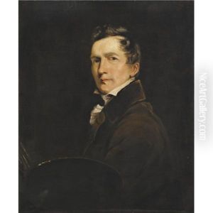 Self Portrait, Holding A Palette