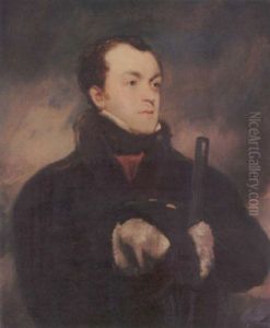 Portrait Of Captain Lyon, R.n., In A Fur-trimmed Coat, Holding A Gun