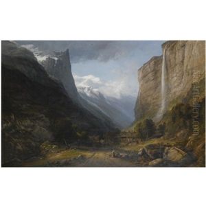 Fall Of Staubach Falls, Lauterbrunnet, Switzerland by Samuel Jackson