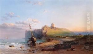Ruins Of Dunstanborough Castle by Samuel Phillips Jackson