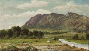 California Landscape (sutter Buttes?) by William Franklin Jackson
