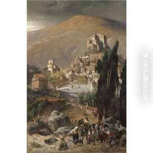 A View Of Rocca Sinibalda, Italy