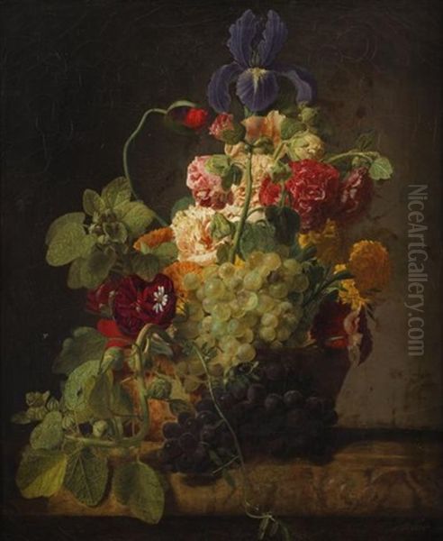 Le Panier De Fleurs Et De Fruits - view 1
