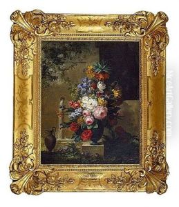 Bouquet De Fleurs A La Fontaine by Moise Jacobber