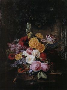 Blumenstillleben by Moise Jacobber