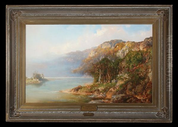 Expansive Fall Shoreline Landscape by Otto Reinhard Jacobi