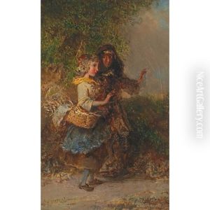 Mother And Daughter by Otto Reinhard Jacobi