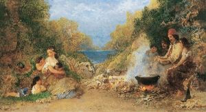 Gypsy Family by Otto Reinhard Jacobi