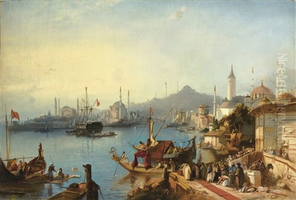 The Arrival Of Sultan Abdulmecid At The Nusretiye Mosque - view 1