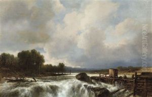 Paysage Avec Cascade