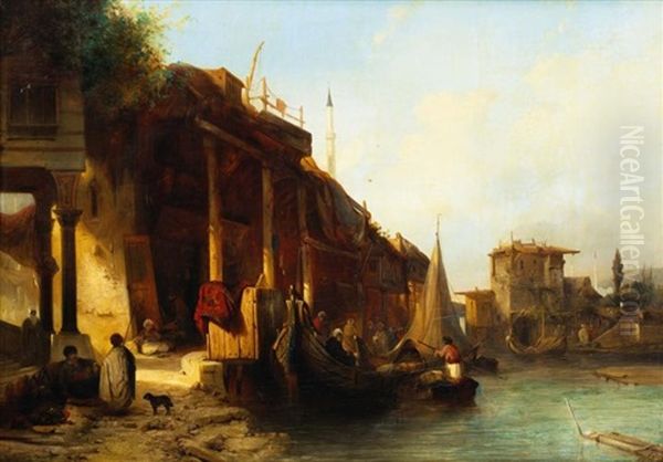 Marchands Dans Le Port De Constantinople - view 1