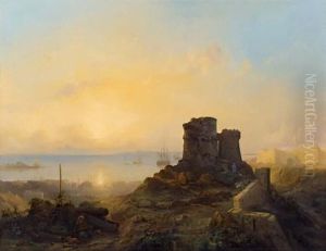 Konstantinopel. Blick Von Der Osmanischen Festung Uber Die Altstadt Auf Das Meer