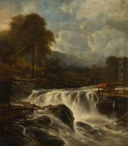 Debardage Pres De La Cascade