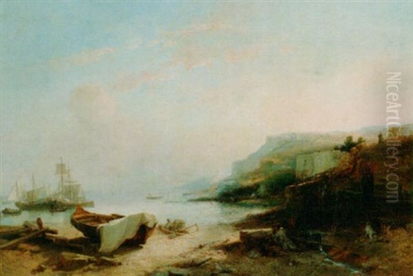 Sailing Vessels Near The Belgian Coast - view 1