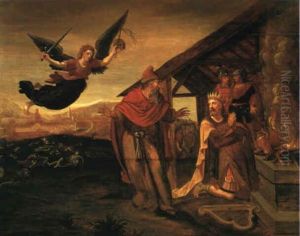 David And Araunah Making Offerings At The Altar by Lambert Jacobs
