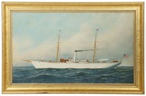 Portrait Of The Steam/sail Yacht 'columbia