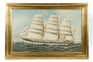 Portrait Of British Clipper Ship "belford