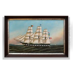 The Ship Frederick Gebhard Off The Coast Of Holland by Antonio Nicolo Gasparo Jacobsen