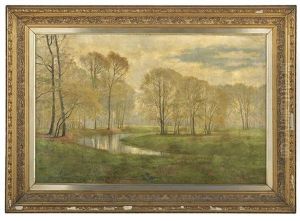 The Meandering Stream by August Jacobsen