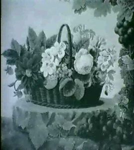 Stilleben Med Blomsterkorg by Hanne Elise Jacobsen