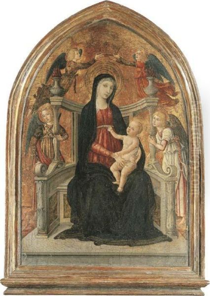 The Madonna And Child Enthroned With Angels - view 1