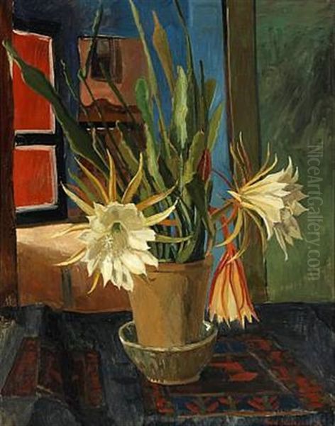 Still Life With Flowering Cactus - view 1