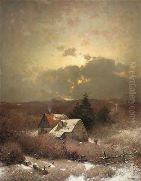 Bauerngehoft In Winterlicher Einode - view 1