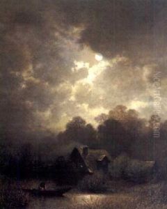 Aftenstemning by Sophus Jacobsen
