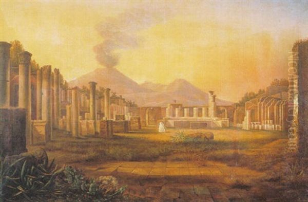 Das Grose Forum Mit Dem Herkulestempel Zu Pompeji - view 1
