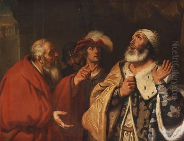 King David Rebuked By The Prophet Nathan - view 1